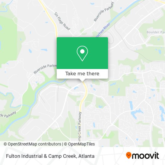 Fulton Industrial & Camp Creek map