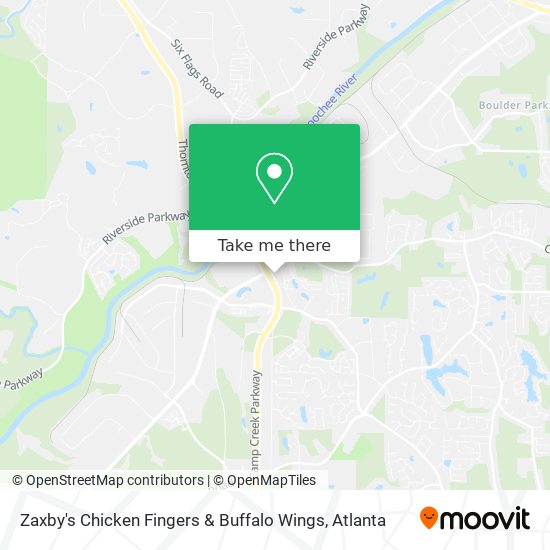 Mapa de Zaxby's Chicken Fingers & Buffalo Wings