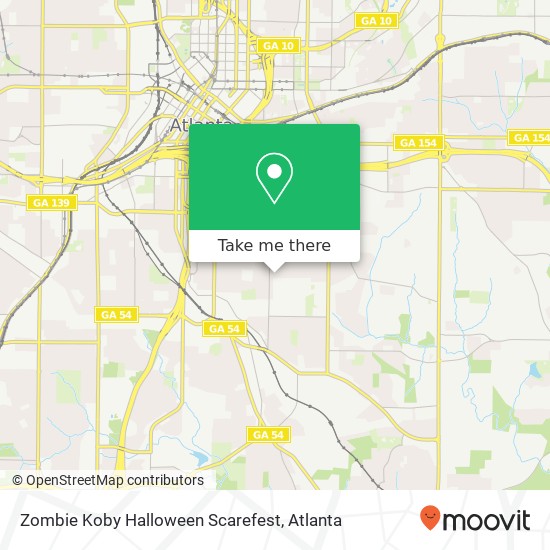 Mapa de Zombie Koby Halloween Scarefest