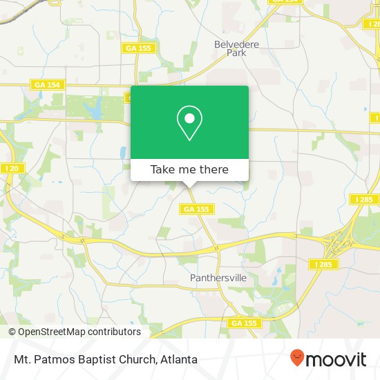 Mapa de Mt. Patmos Baptist Church