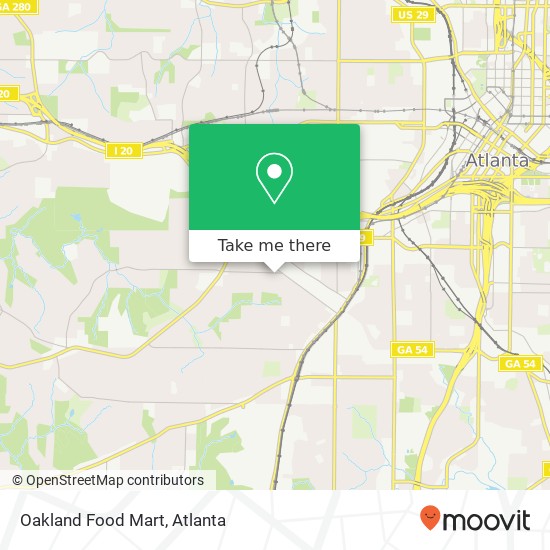 Mapa de Oakland Food Mart