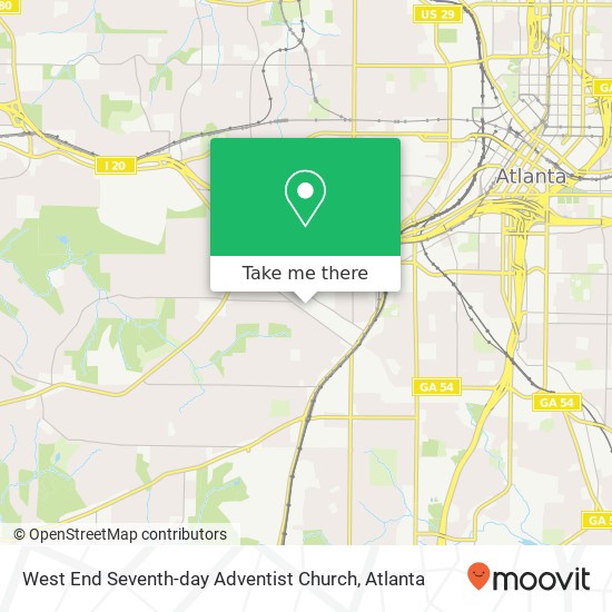 West End Seventh-day Adventist Church map
