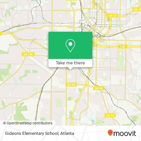 Mapa de Gideons Elementary School