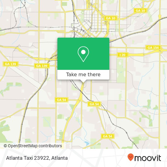 Atlanta Taxi 23922 map