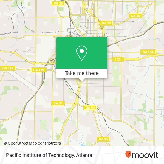 Pacific Institute of Technology map