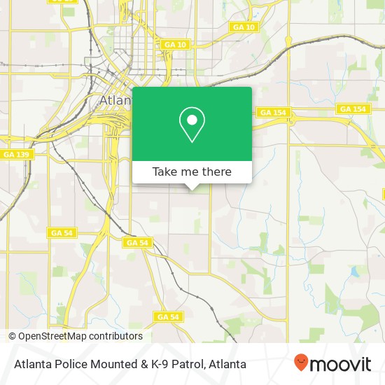 Atlanta Police Mounted & K-9 Patrol map