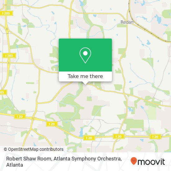 Mapa de Robert Shaw Room, Atlanta Symphony Orchestra