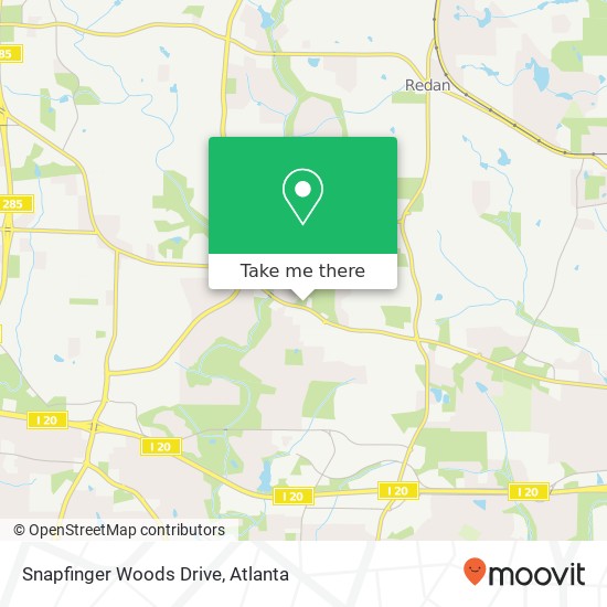 Snapfinger Woods Drive map
