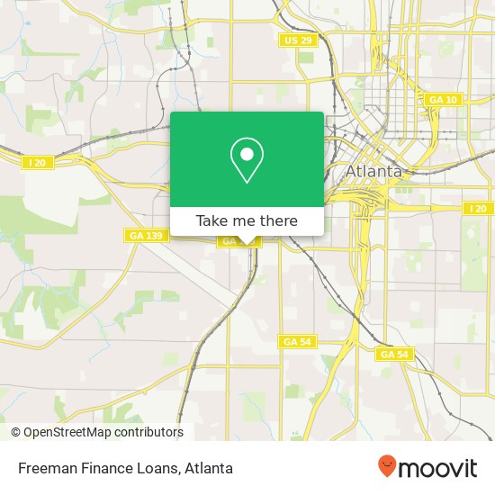 Freeman Finance Loans map