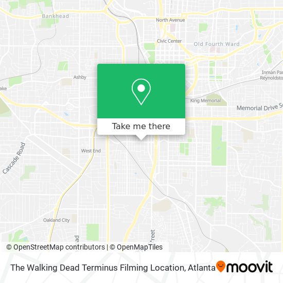 Mapa de The Walking Dead Terminus Filming Location