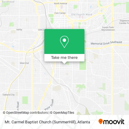 Mt. Carmel Baptist Church (SummerHill) map