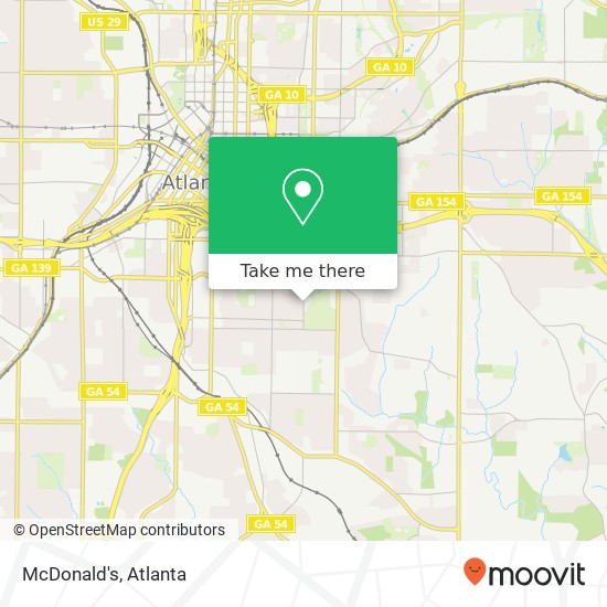 McDonald's map