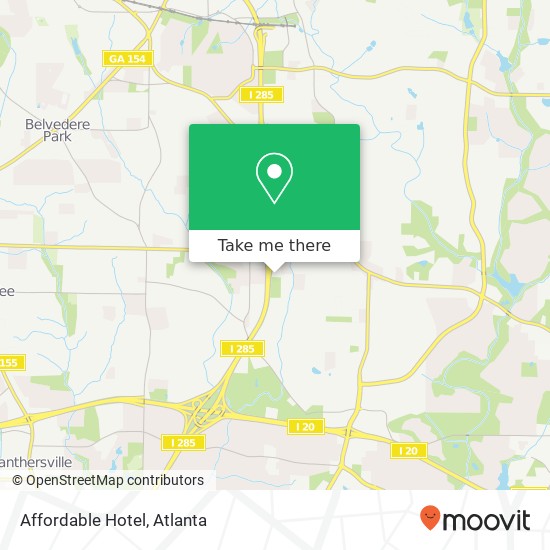 Affordable Hotel map