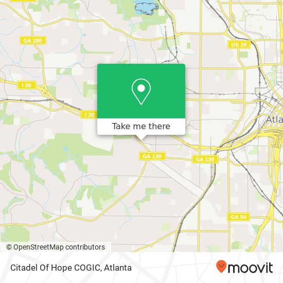 Mapa de Citadel Of Hope COGIC