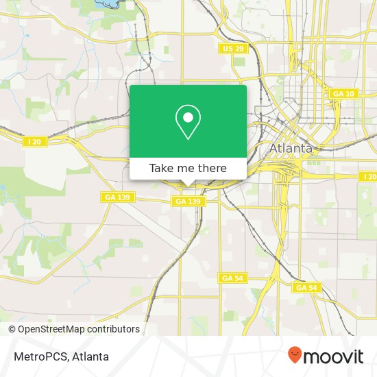 MetroPCS map