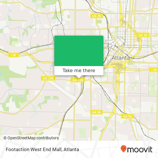 Footaction West End Mall map