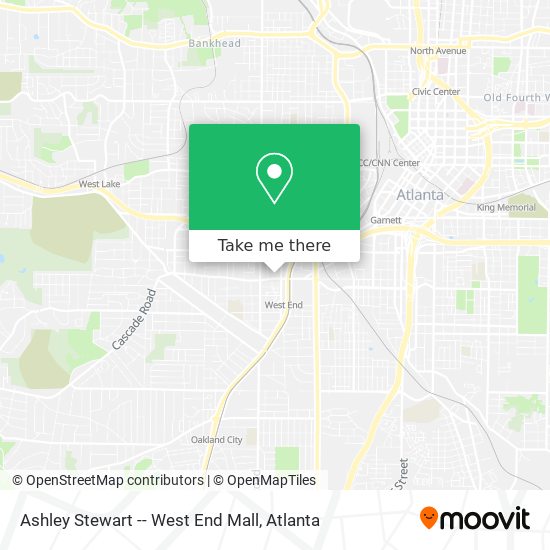 Mapa de Ashley Stewart -- West End Mall