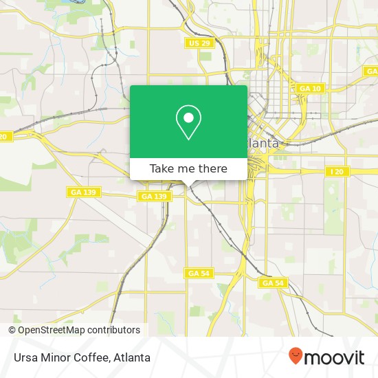 Ursa Minor Coffee map