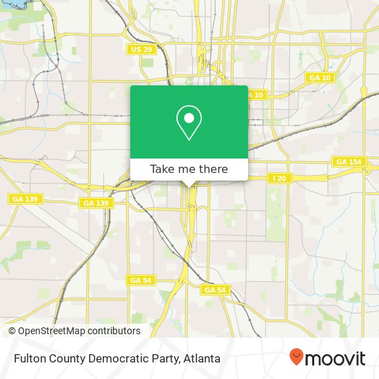 Mapa de Fulton County Democratic Party