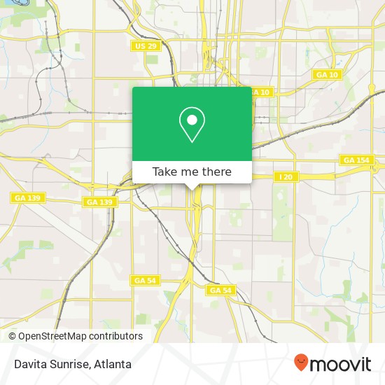 Davita Sunrise map