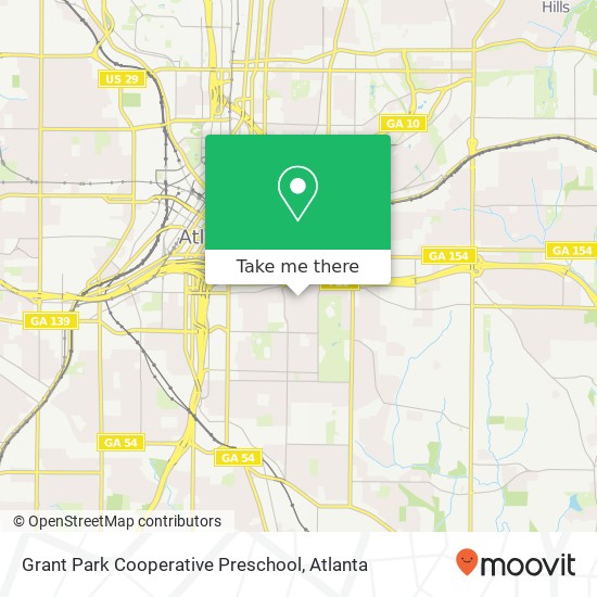 Grant Park Cooperative Preschool map