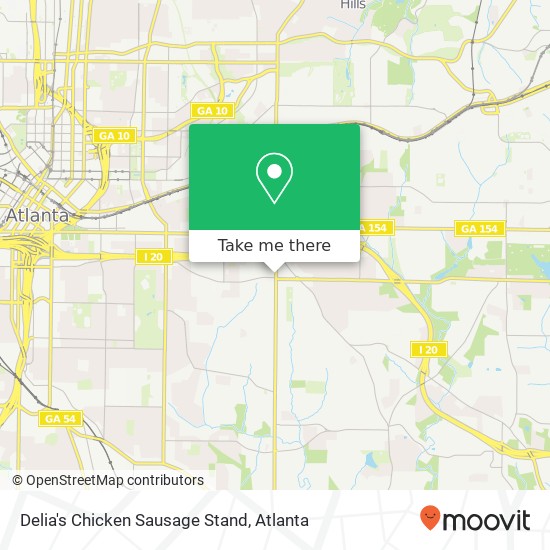 Delia's Chicken Sausage Stand map