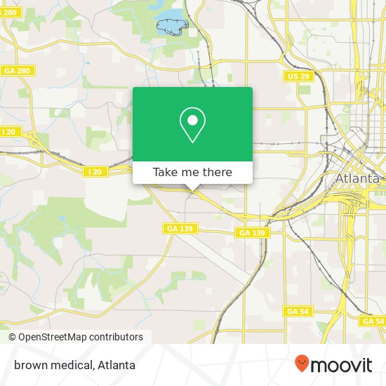 brown medical map