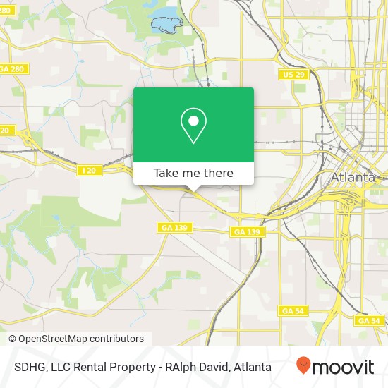 SDHG, LLC Rental Property - RAlph David map