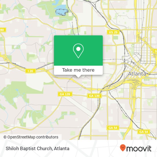 Shiloh Baptist Church map