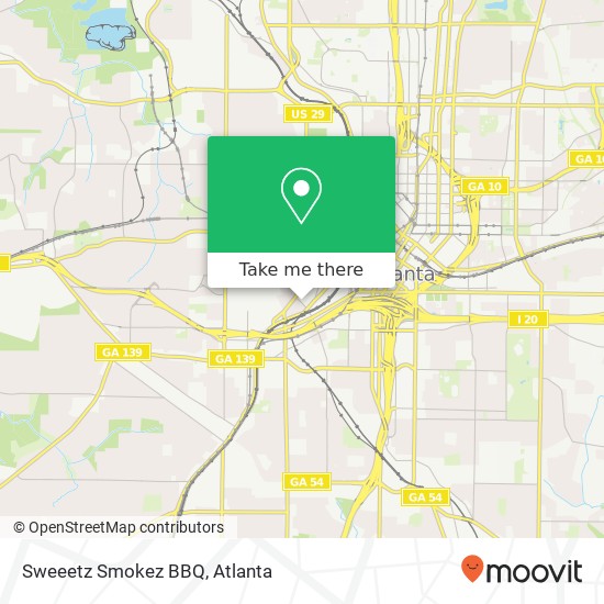 Mapa de Sweeetz Smokez BBQ