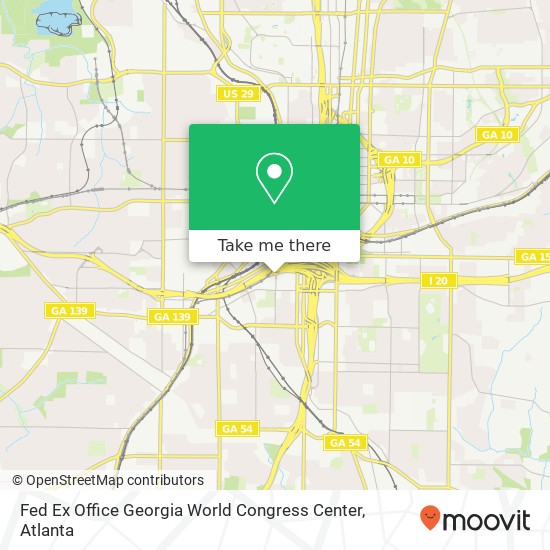 Fed Ex Office Georgia World Congress Center map