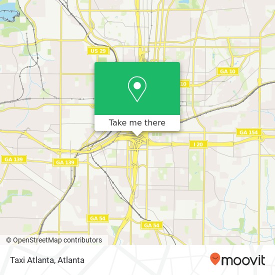 Taxi Atlanta map