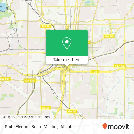 State Election Board Meeting map