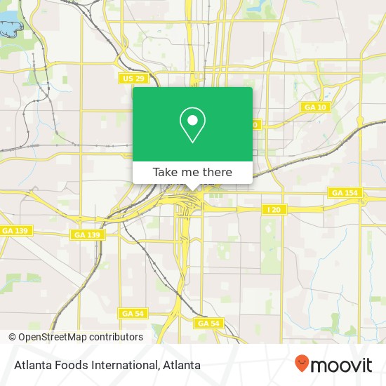 Atlanta Foods International map