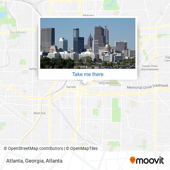 Mapa de Atlanta, Georgia