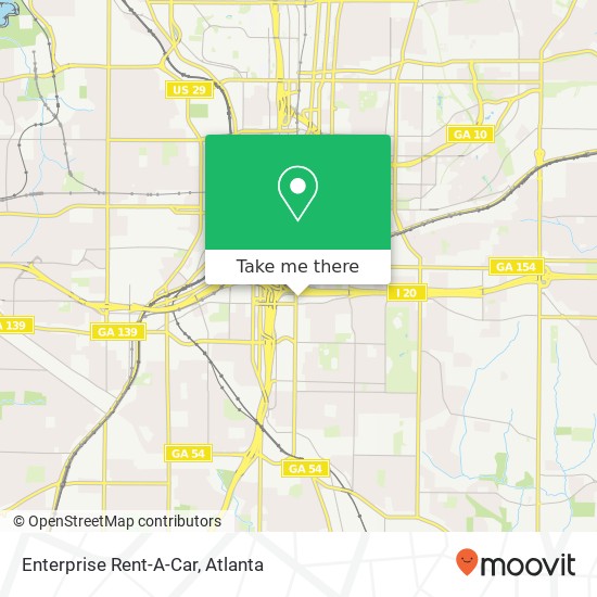 Mapa de Enterprise Rent-A-Car