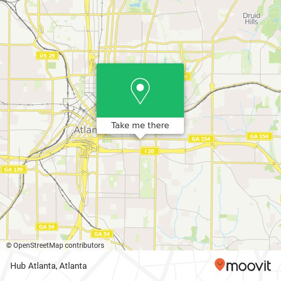 Hub Atlanta map