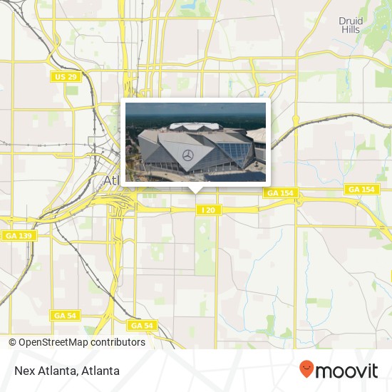 Mapa de Nex Atlanta