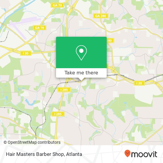 Mapa de Hair Masters Barber Shop