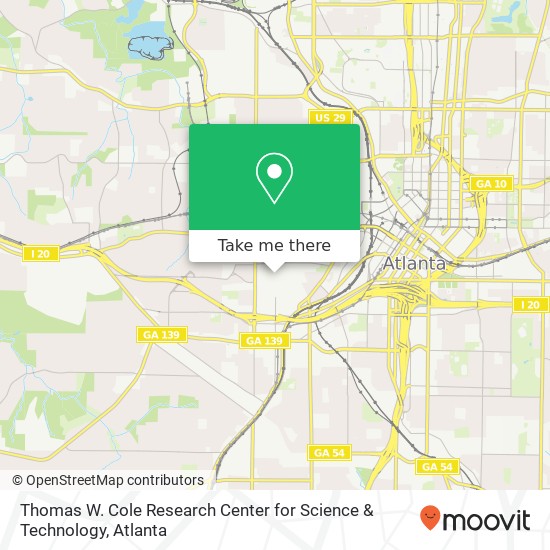 Mapa de Thomas W. Cole Research Center for Science & Technology