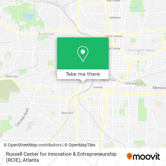 Mapa de Russell Center for Innovation & Entrepreneurship (RCIE)