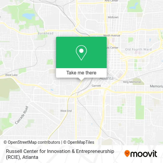 Mapa de Russell Center for Innovation & Entrepreneurship (RCIE)