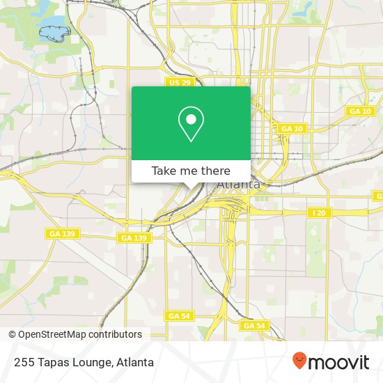Mapa de 255 Tapas Lounge