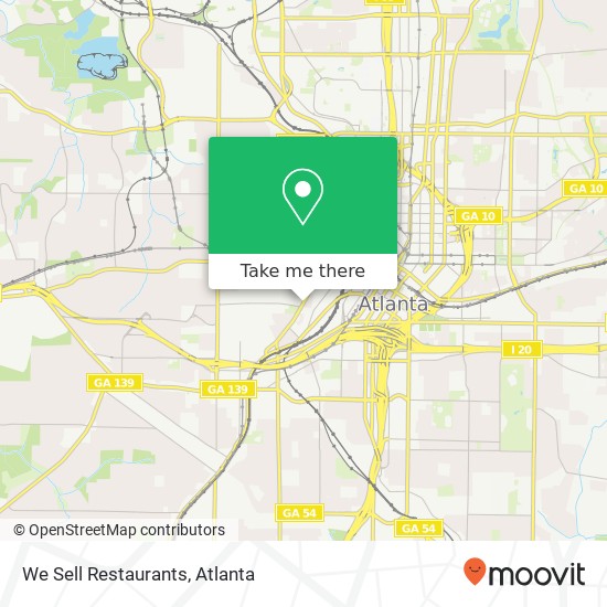 We Sell Restaurants map