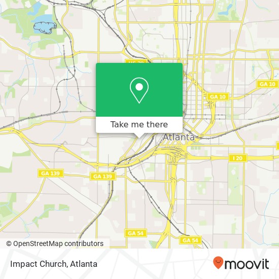 Mapa de Impact Church