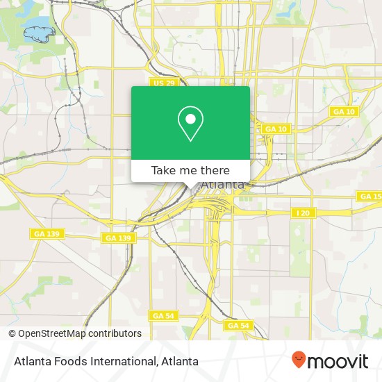 Atlanta Foods International map