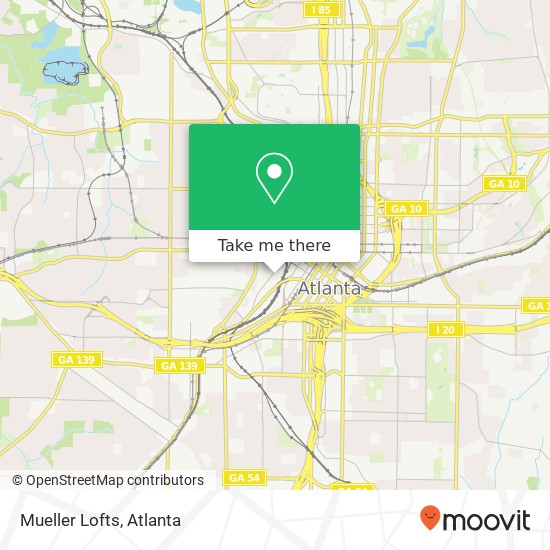 Mapa de Mueller Lofts