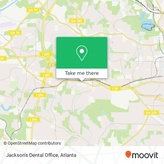 Mapa de Jackson's Dental Office