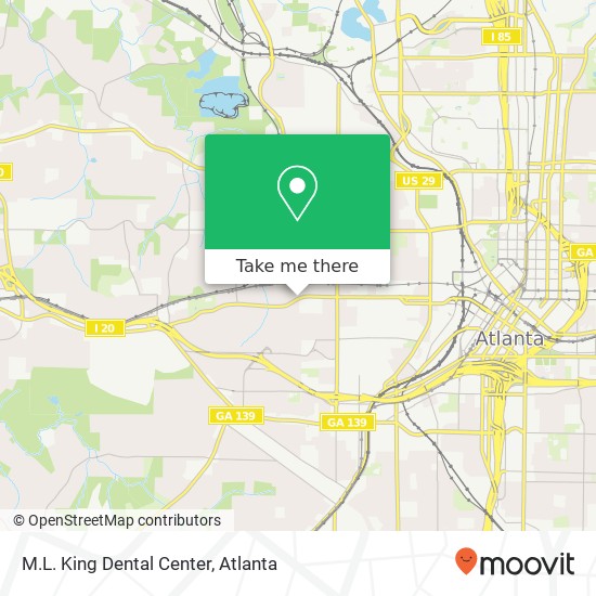 M.L. King Dental Center map
