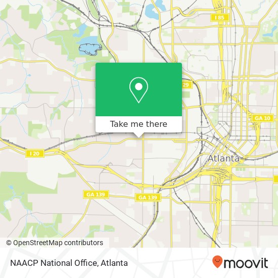 NAACP National Office map